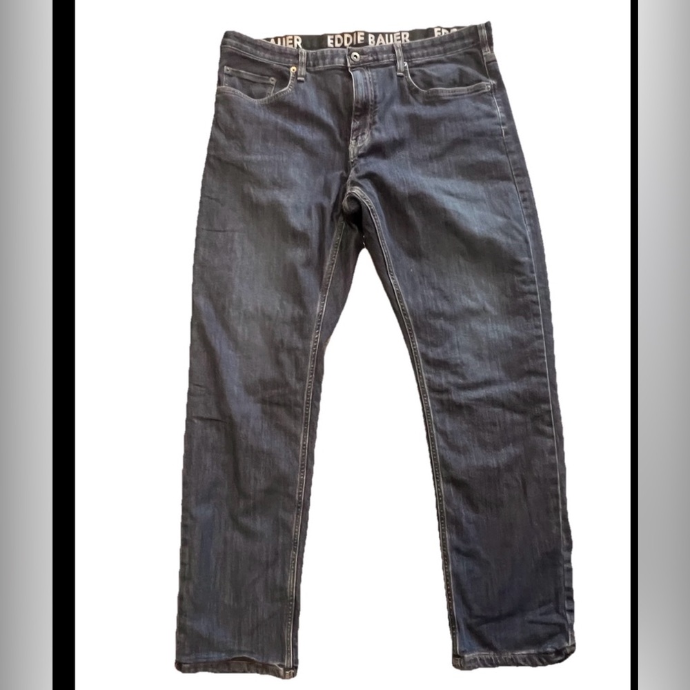 Eddie Bauer Men's Straight Flannel Lined Jeans 40x32